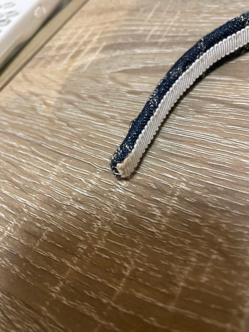 GUCCI デニム ヘアバンド ネイビー