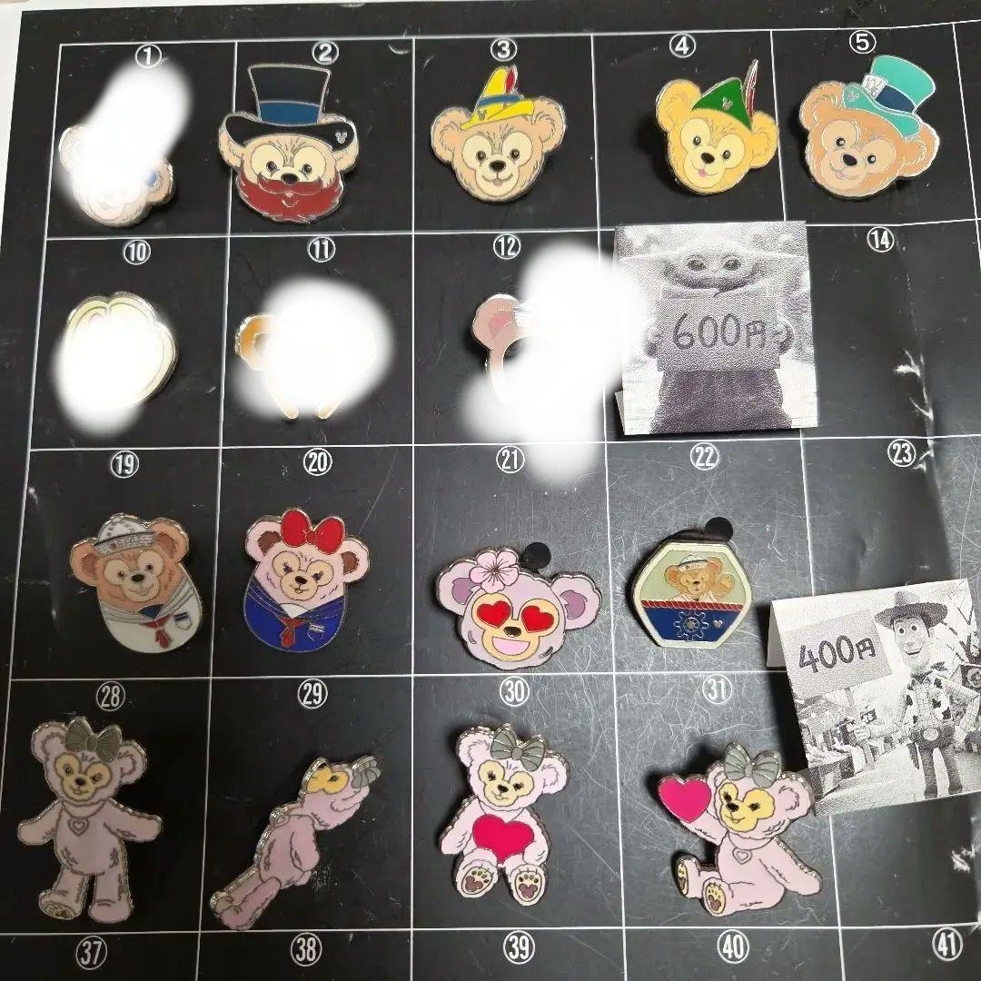 ダッフィー　シェリーメイ　ディズニー　ピンバッチ　ピンバッジ　ピントレ 海外