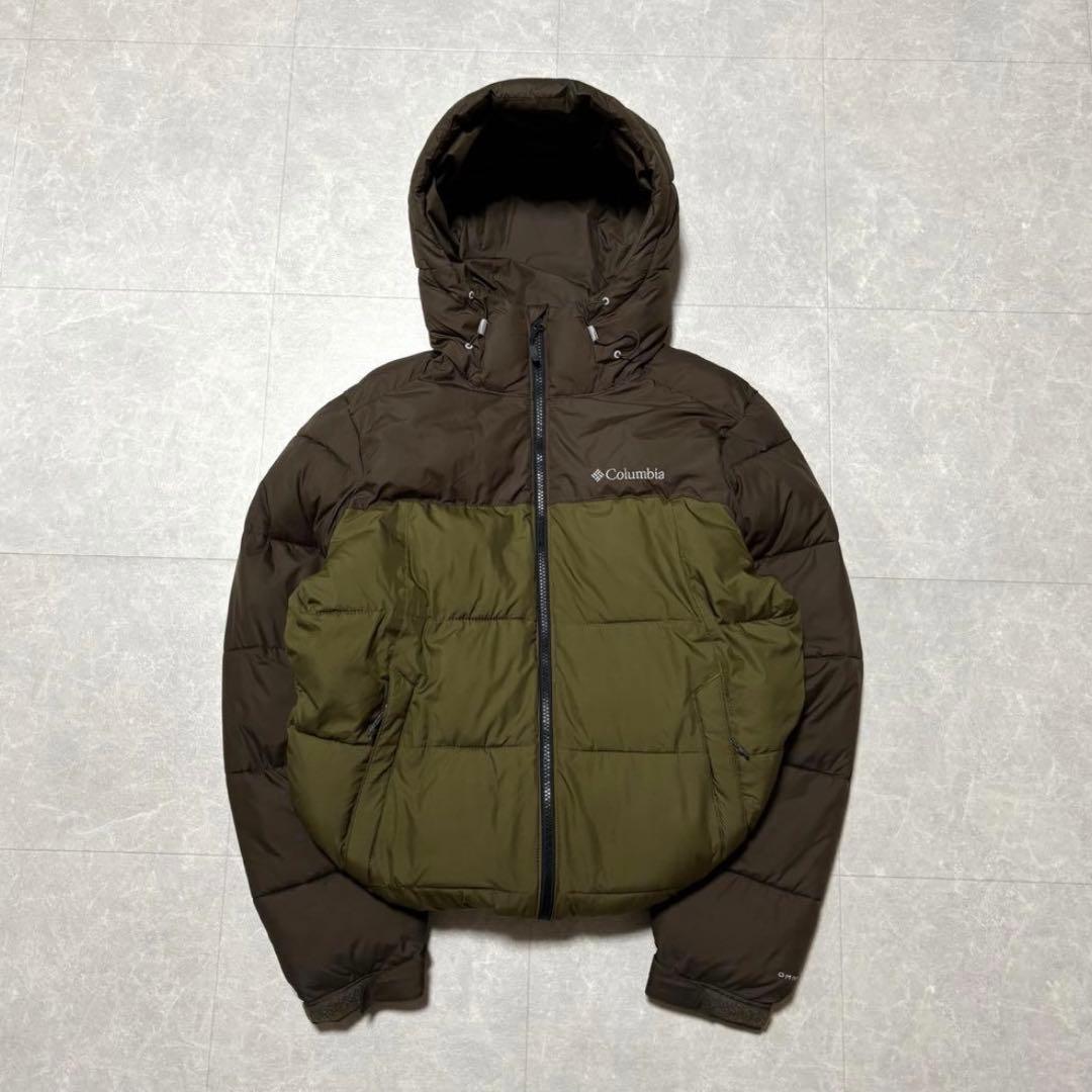 ね*む様 Columbia hooded puffer jacket グリーン