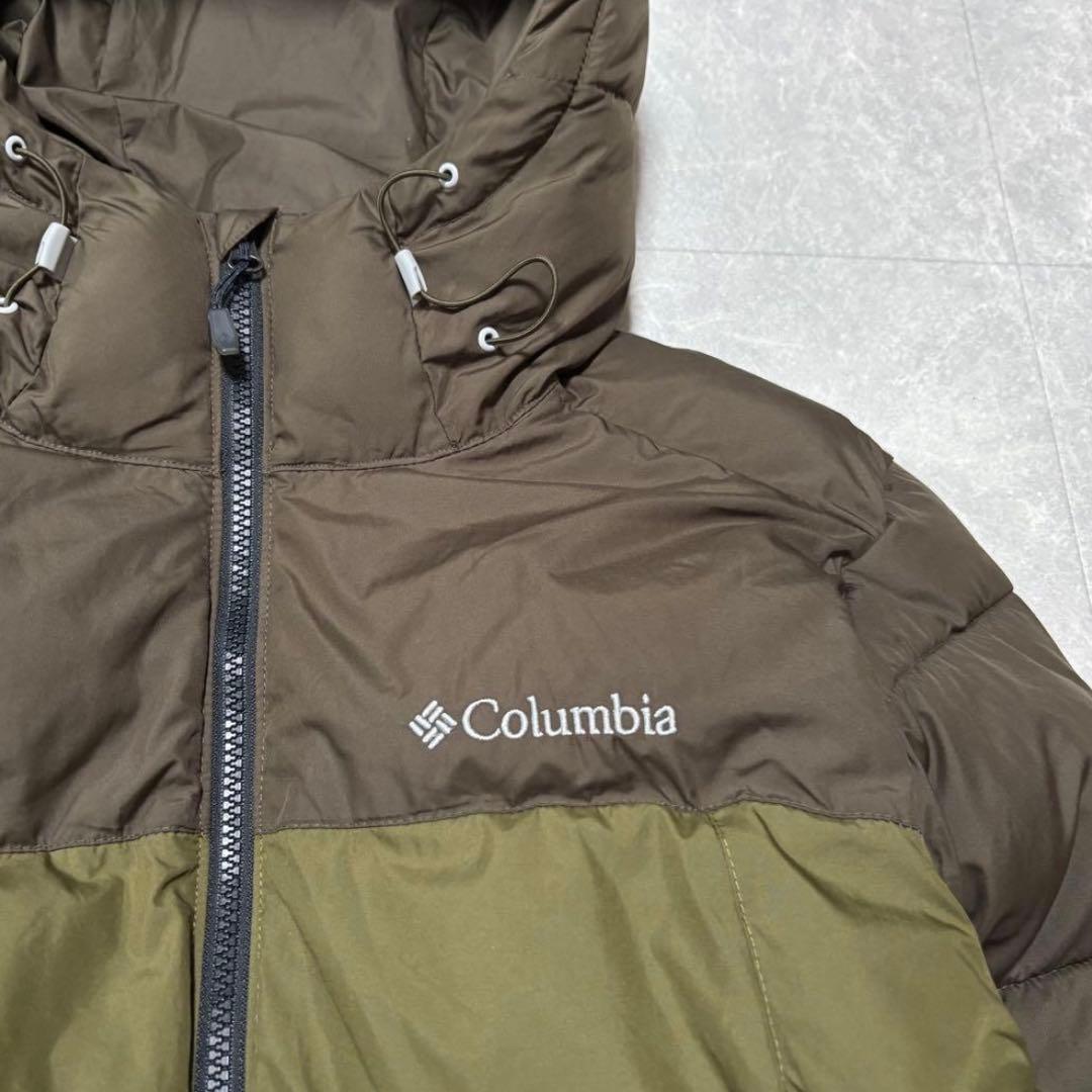 ね*む様 Columbia hooded puffer jacket グリーン