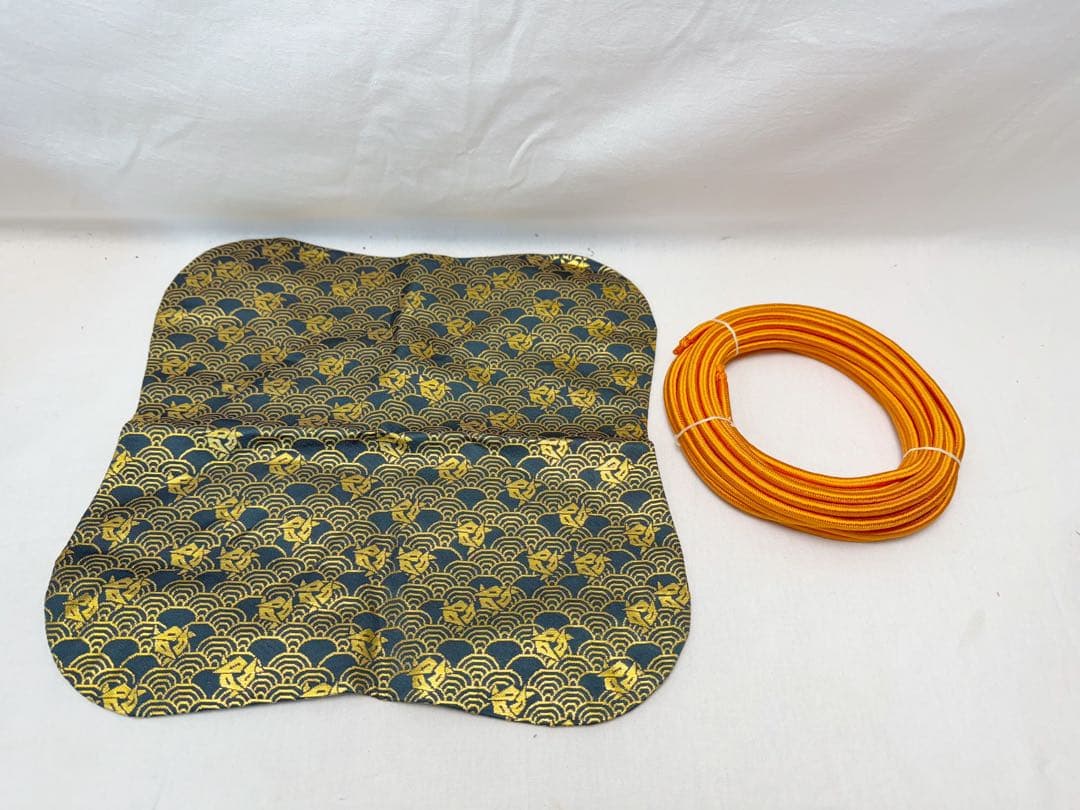 未使用 茶道具 平安 草山作 天目釉 飾壺 絹 陶印 飾網紐 口切茶事 共箱