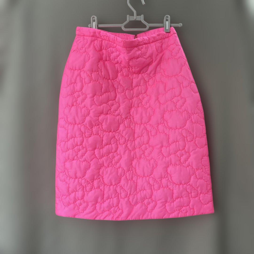 ⚫︎caroline bosmans⚫︎ピンクのくまキルトのスカート16Y