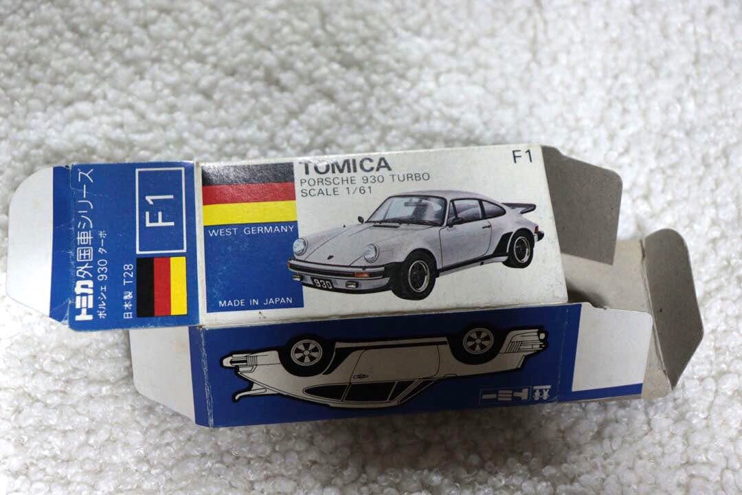 ポルシェ　930ターボ　日本製　トミカ　F1 1979 青箱