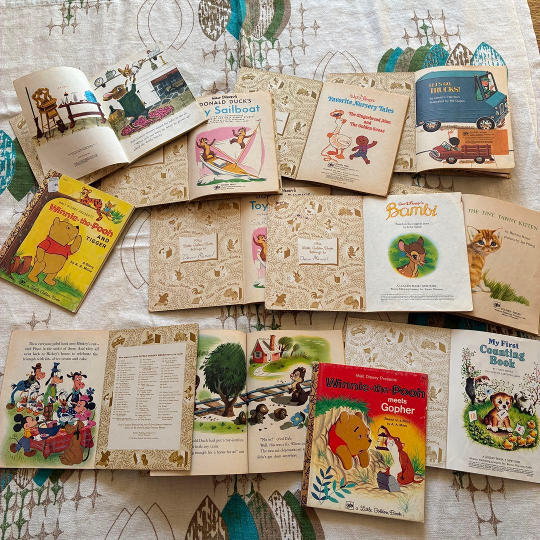 貴重！60's〜70's アメリカヴィンテージ　ディズニー絵本12冊セット　古本