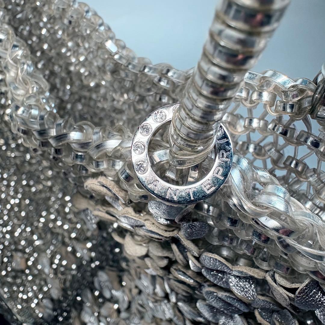 アンテプリマ ANTEPRIMA ワイヤーバッグ ハンドバッグ 手提げ シルバー