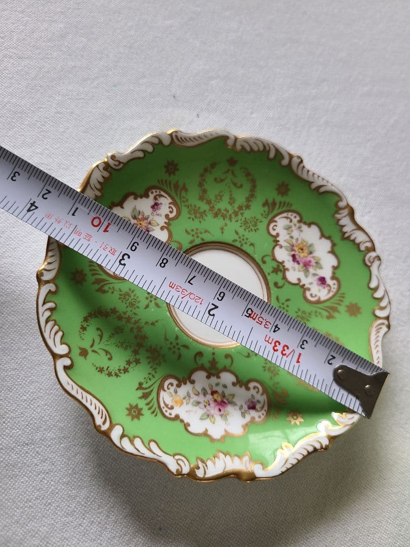 アンティーク英国名窯コルポート　デミタスカップ&ソーサー