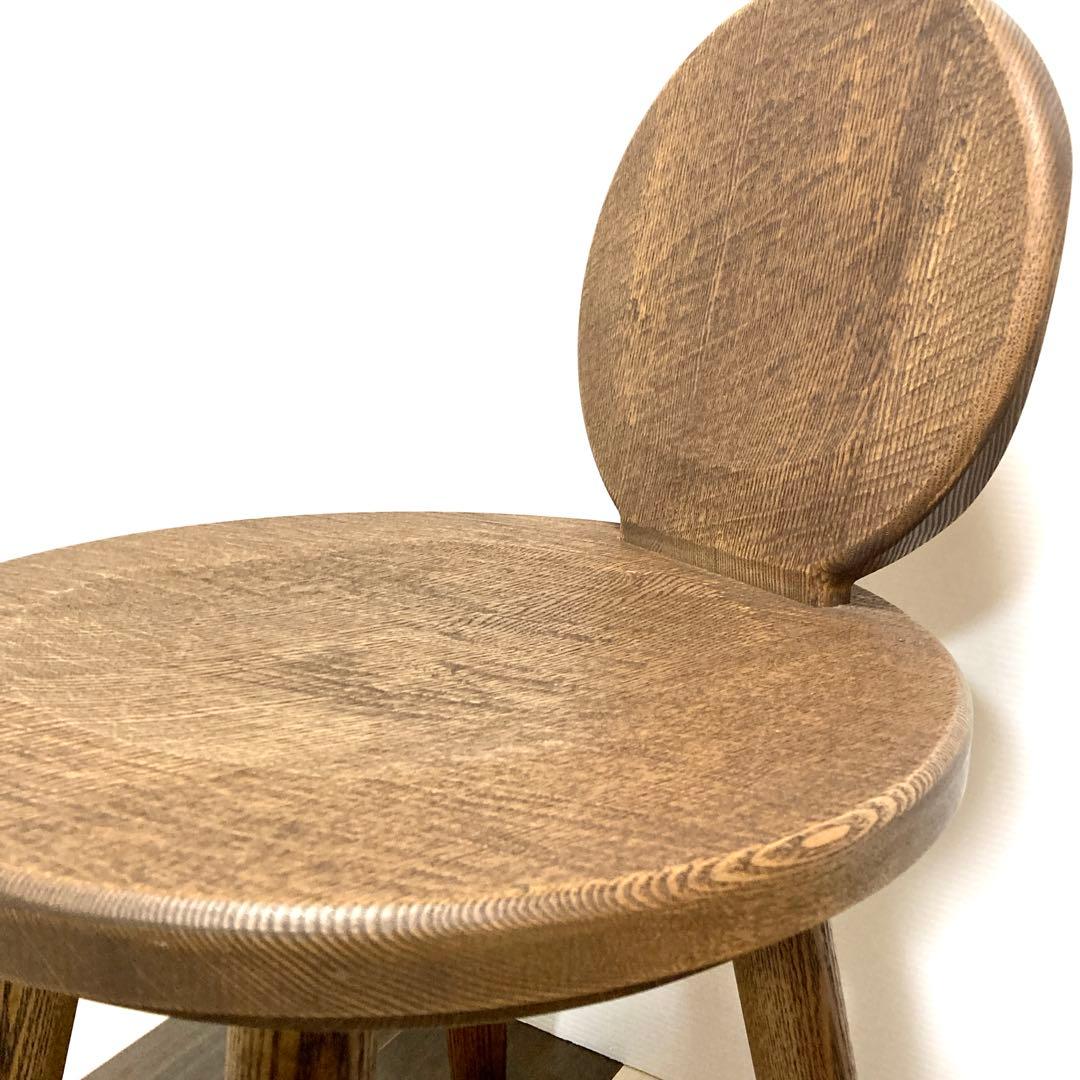 柳川家具 匠夢楽 たくみむら 360度回転 回転式丸椅子 チェア 座面40cm