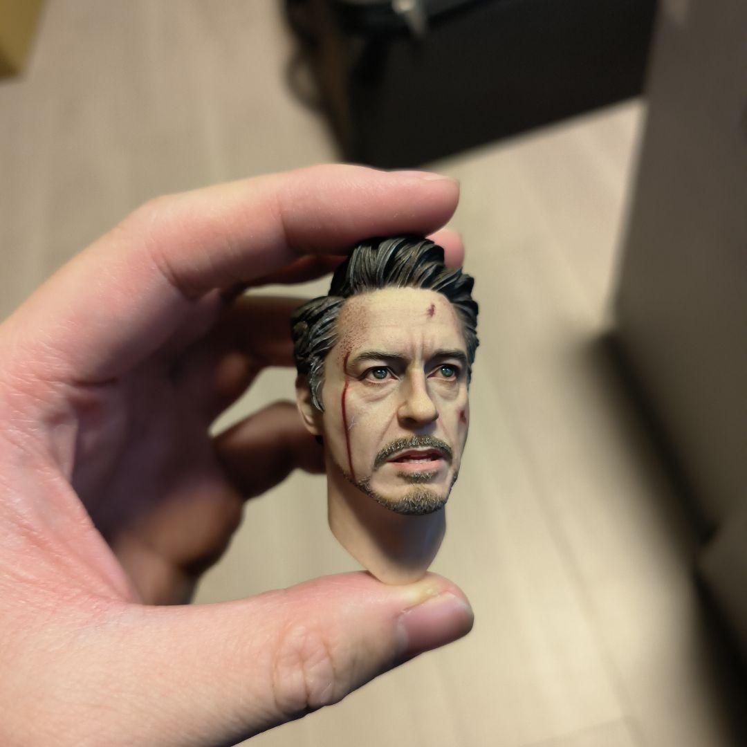 トニー アイアムアイアンマン カスタムヘッド フィギュアヘッド