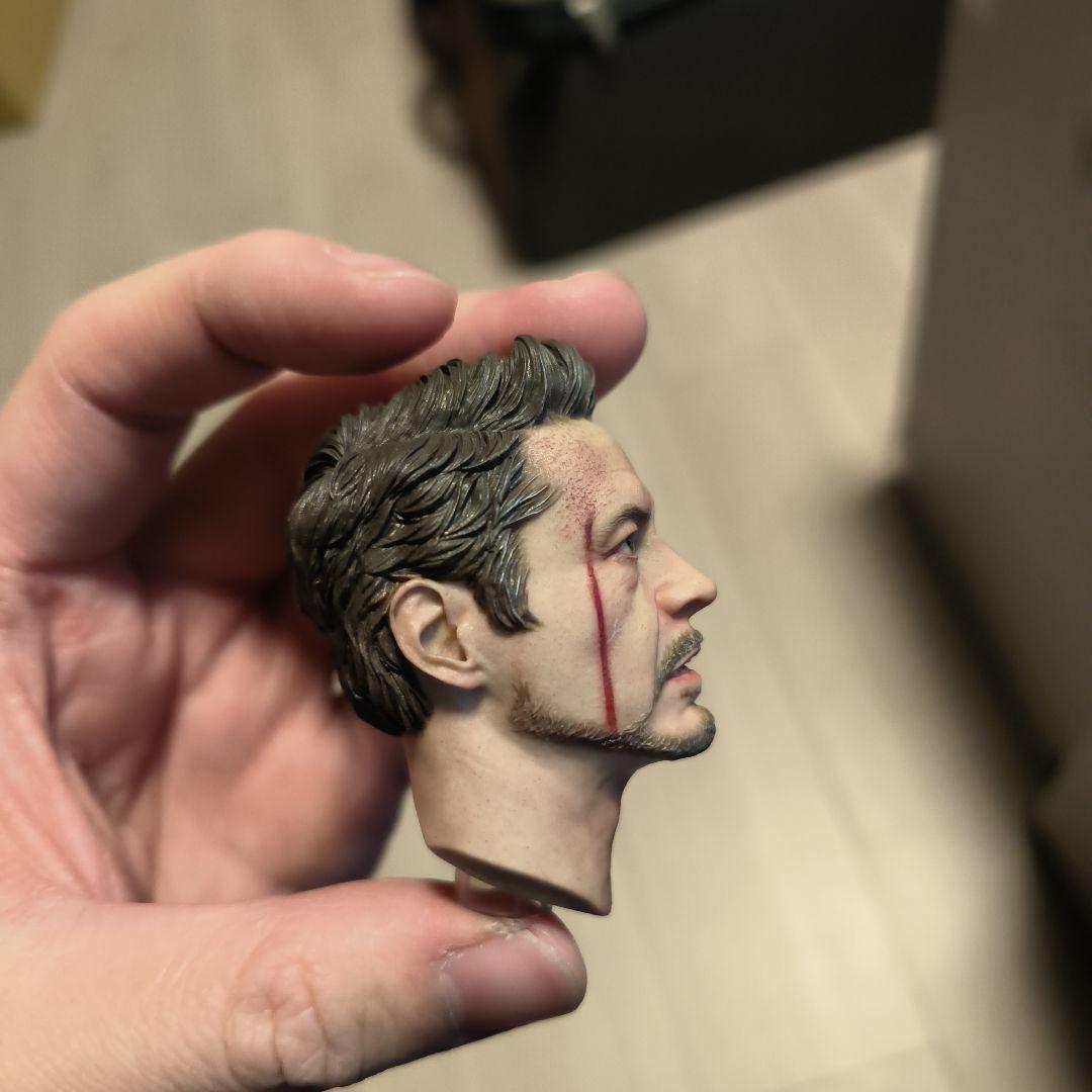トニー アイアムアイアンマン カスタムヘッド フィギュアヘッド