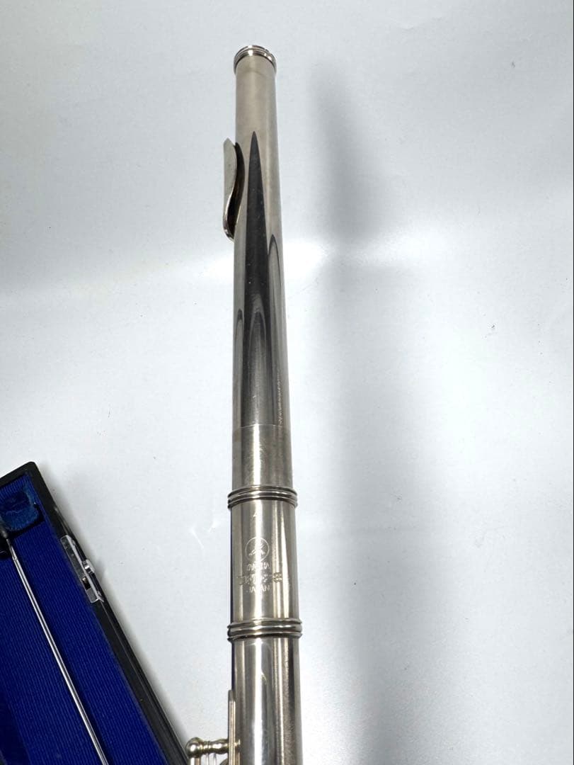 や*ん様 銀製 フルート本体 青色ケース付き