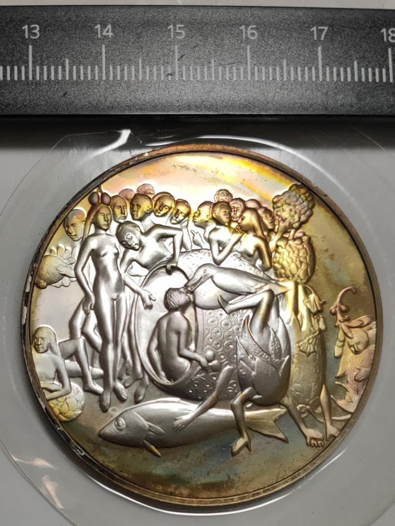 Franklin Mint フランスの銀貨 Jardin des Délices