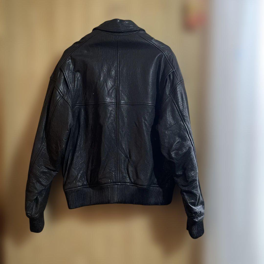 エンボス　レザージャケット ZARA 本革　羊革　短丈