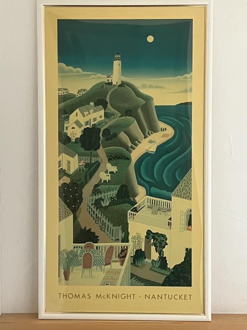 トーマス・マックナイト　ナンタケット 灯台 アートポスター