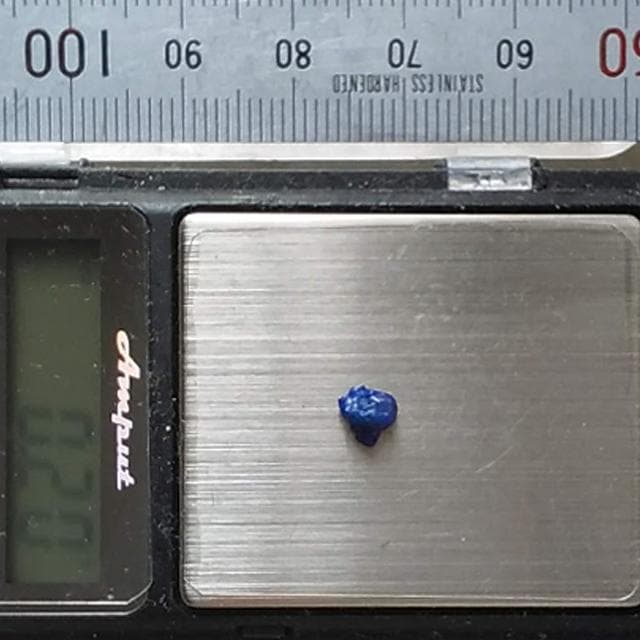 0.2g　クメンジャイト　キマンジェ石　青い星の結晶　希少石