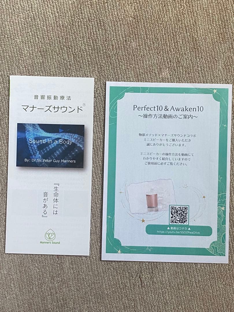 マナーズサウンド スピーカーPerfect10 Awaken10