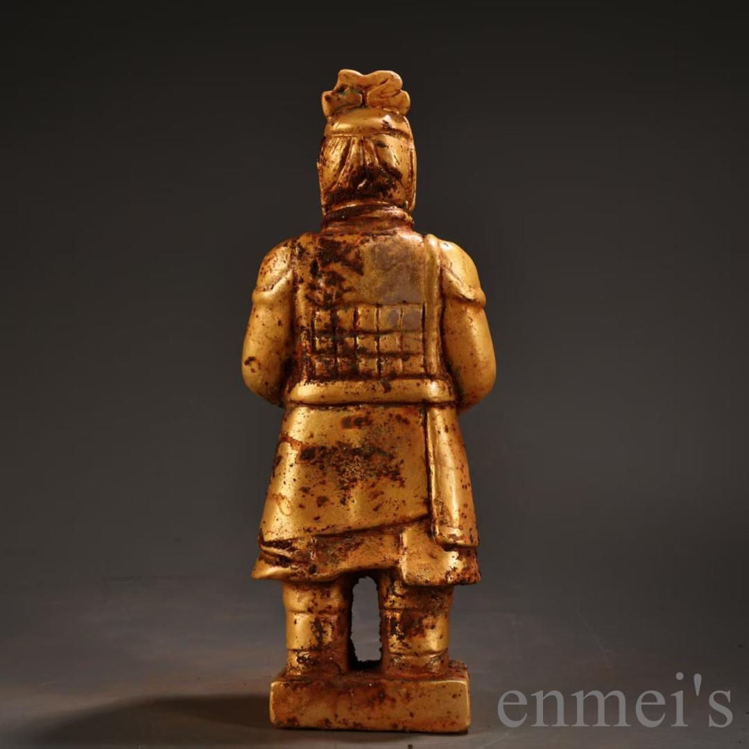 中国古美術『旧蔵 白玉 人物立像』 手作り彫刻 極細工 古銅器 置物 擺件 唐物