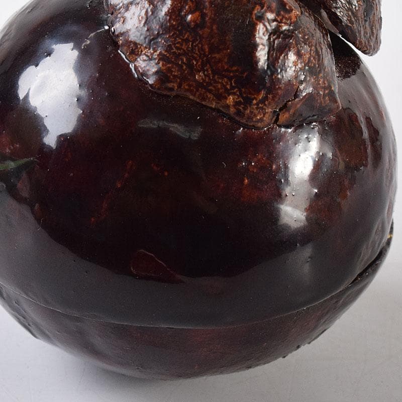 茶道具　浜崎貞鳳作　金蒔絵　マンゴスチン香合　共箱　V　8136