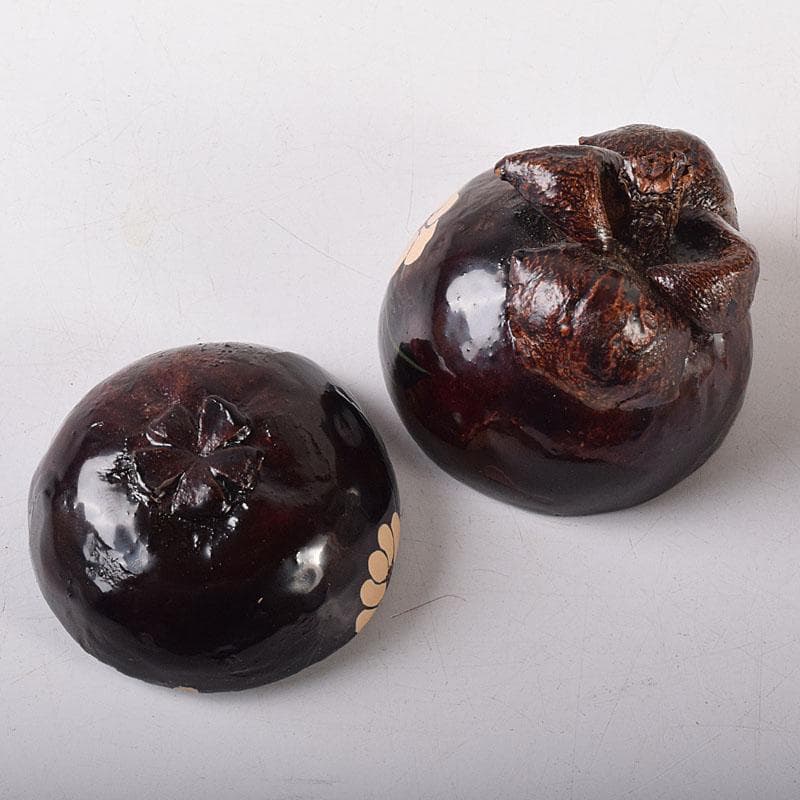 茶道具　浜崎貞鳳作　金蒔絵　マンゴスチン香合　共箱　V　8136