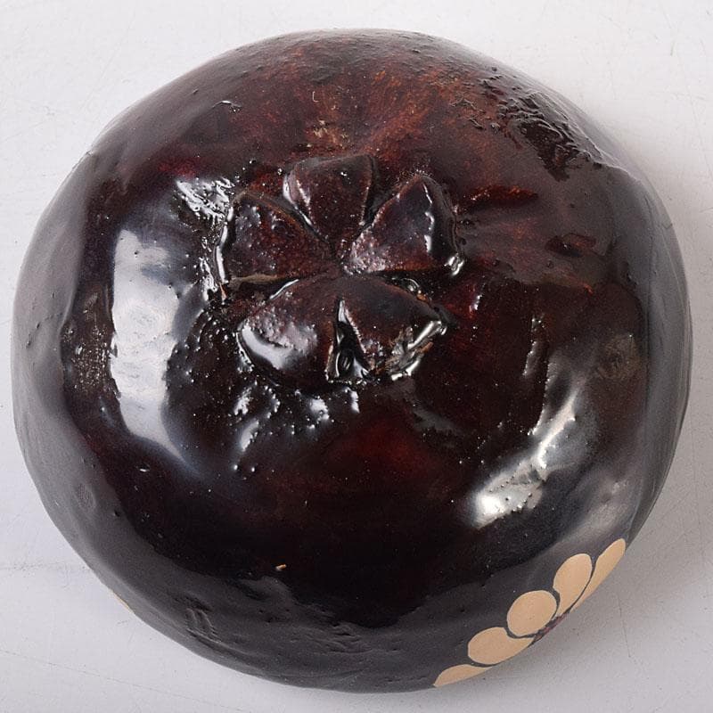 茶道具　浜崎貞鳳作　金蒔絵　マンゴスチン香合　共箱　V　8136