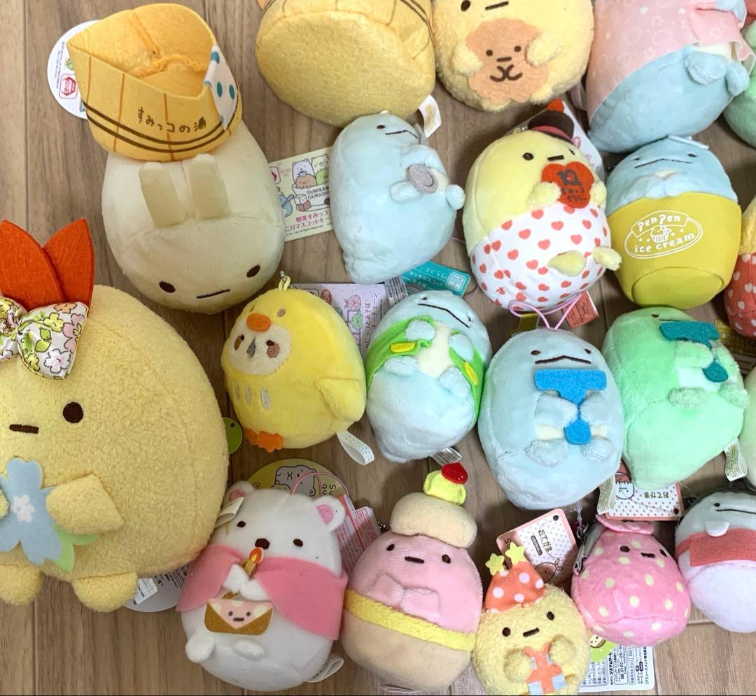 すみっコぐらし　ぬいぐるみ　キーホルダー　ストラップ　まとめ売り　大量　タグ付き