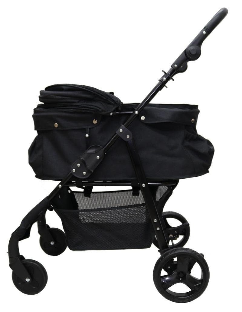 耐荷重30kg！ココハート ４輪ペットカート/甘えん坊バギーBIG ブラック