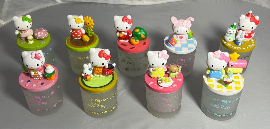 激レア　キティ　hello kitty アロマキャンドルポット　フィギュア　9個