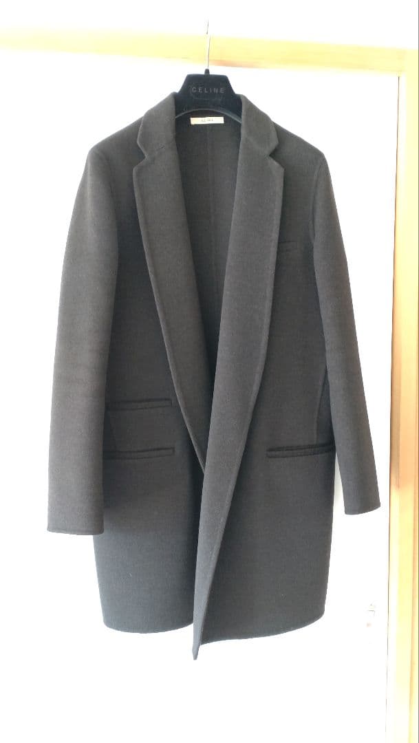 celineセリーヌ　フィービー 初期 エッグクロンビー　ダークブラウン コート