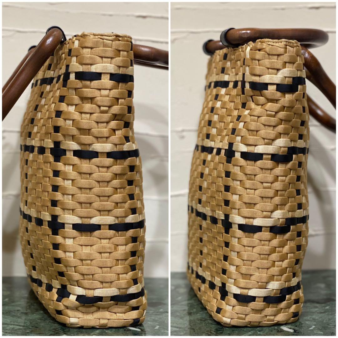 激レア Salvatore Ferragamo ハンドバッグ ウッドハンドル