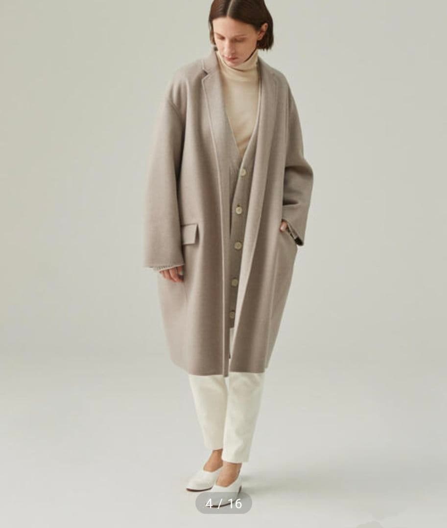 美品 GALERIE VIE ウールダブルフェイス チェスターコート