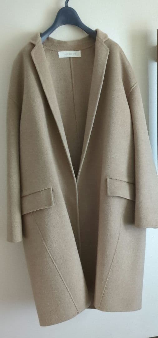 美品 GALERIE VIE ウールダブルフェイス チェスターコート