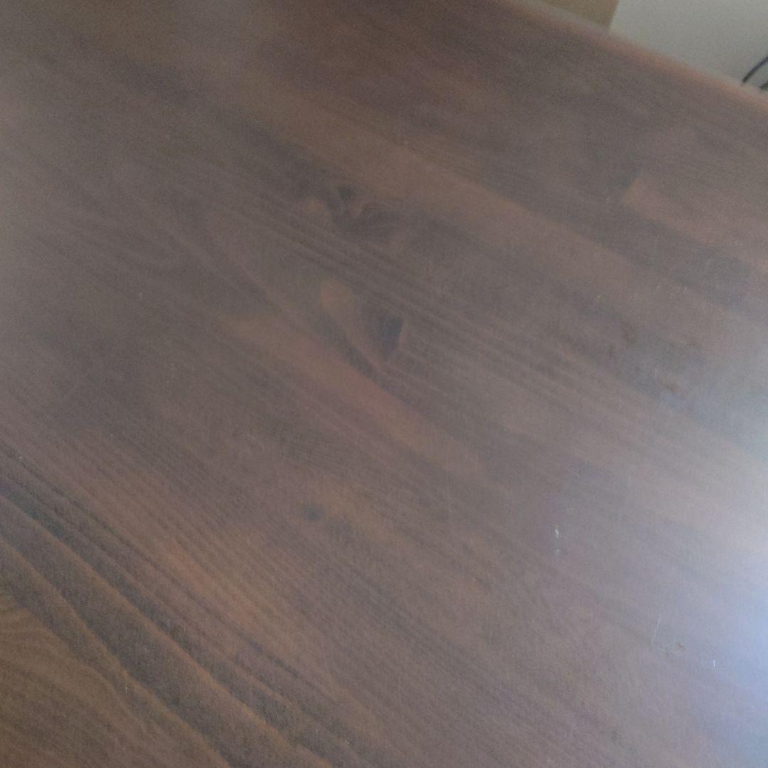 ダークブラウン木製ダイニングテーブル 約200cm x 85cm