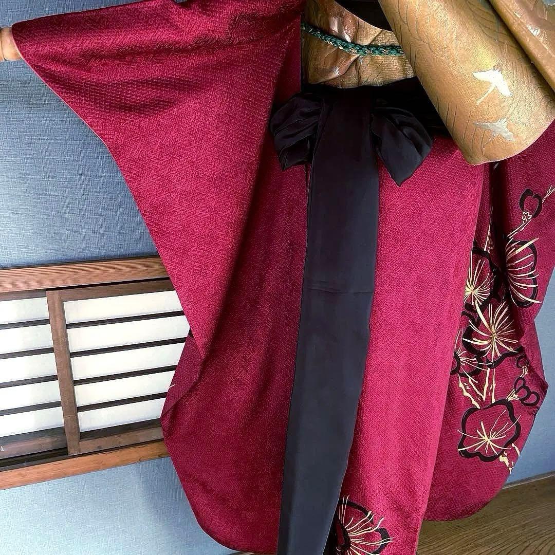 振袖フルセット　高身長　総絞り　金刺繍　成人式振袖　振袖　裄丈70