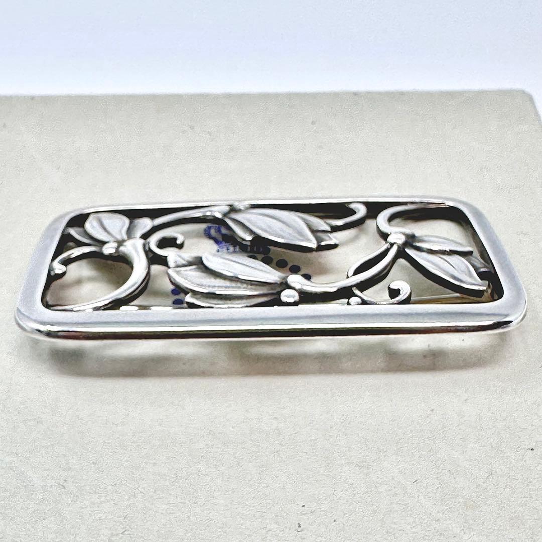   295 シルバー　ブローチ　フラワー　925