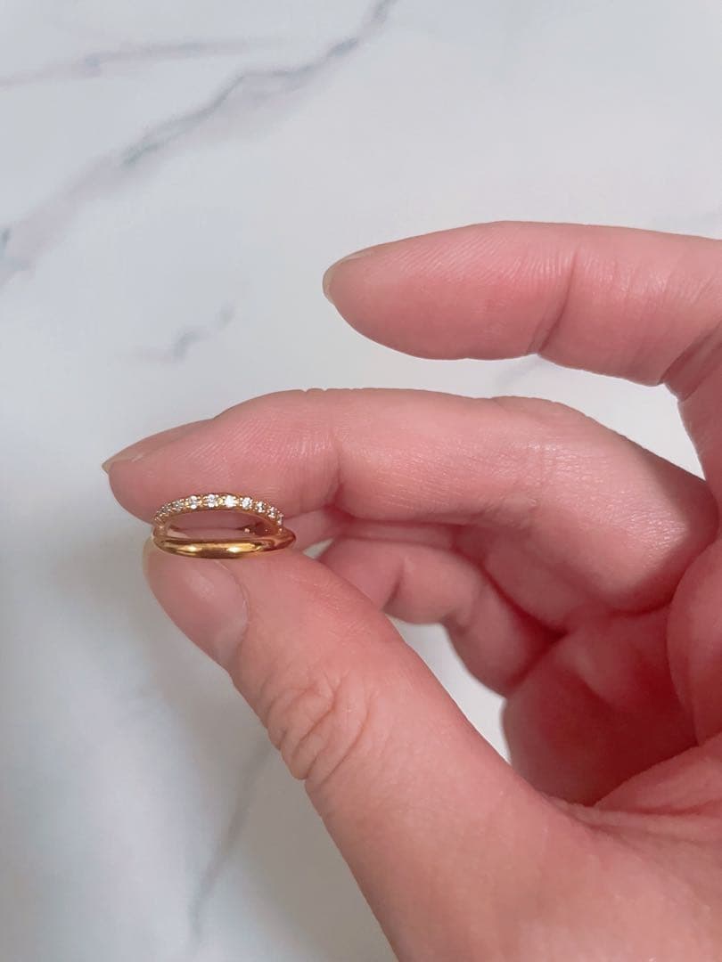 【新品未使用】ete ビジュー ハグピアス