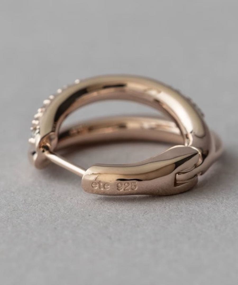 【新品未使用】ete ビジュー ハグピアス