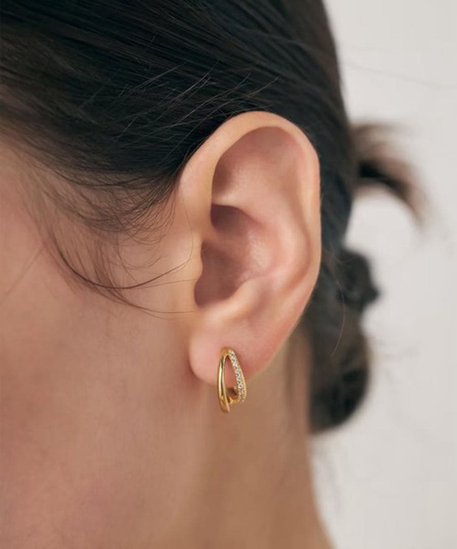 【新品未使用】ete ビジュー ハグピアス