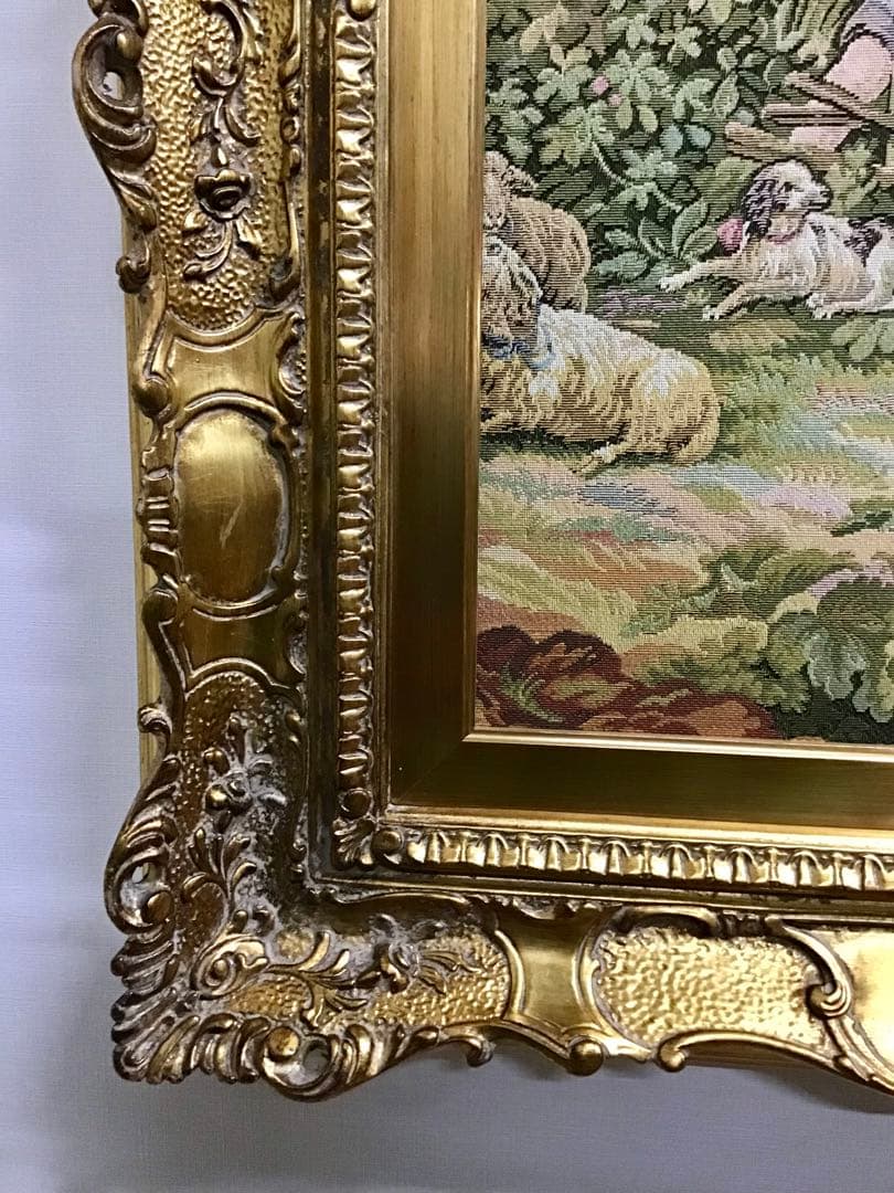 Yuta☆管347☆イタリア製☆アンティーク☆ゴブラン織☆超大型☆絵画