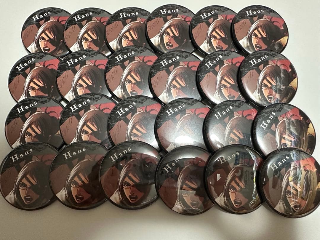 進撃の巨人 ハンジ 缶バッジ 24個 ホテルソシア限定
