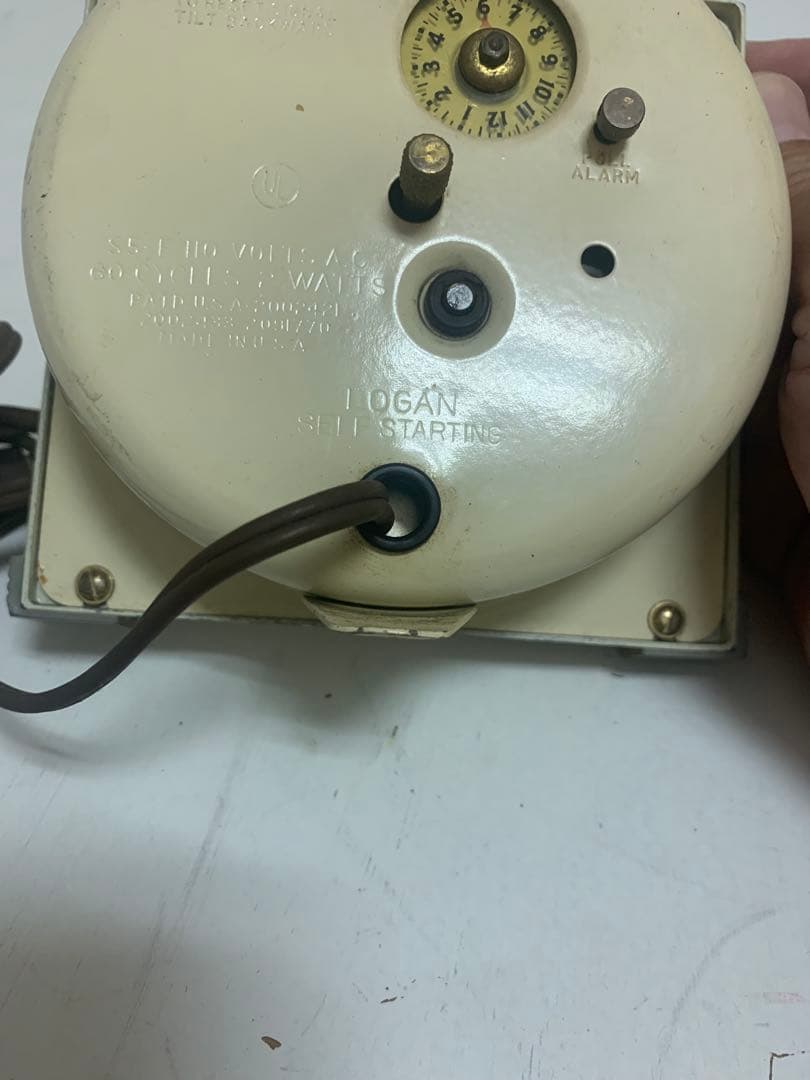 40's westclox loganS5-F 目覚まし時計USA製 動作確認済