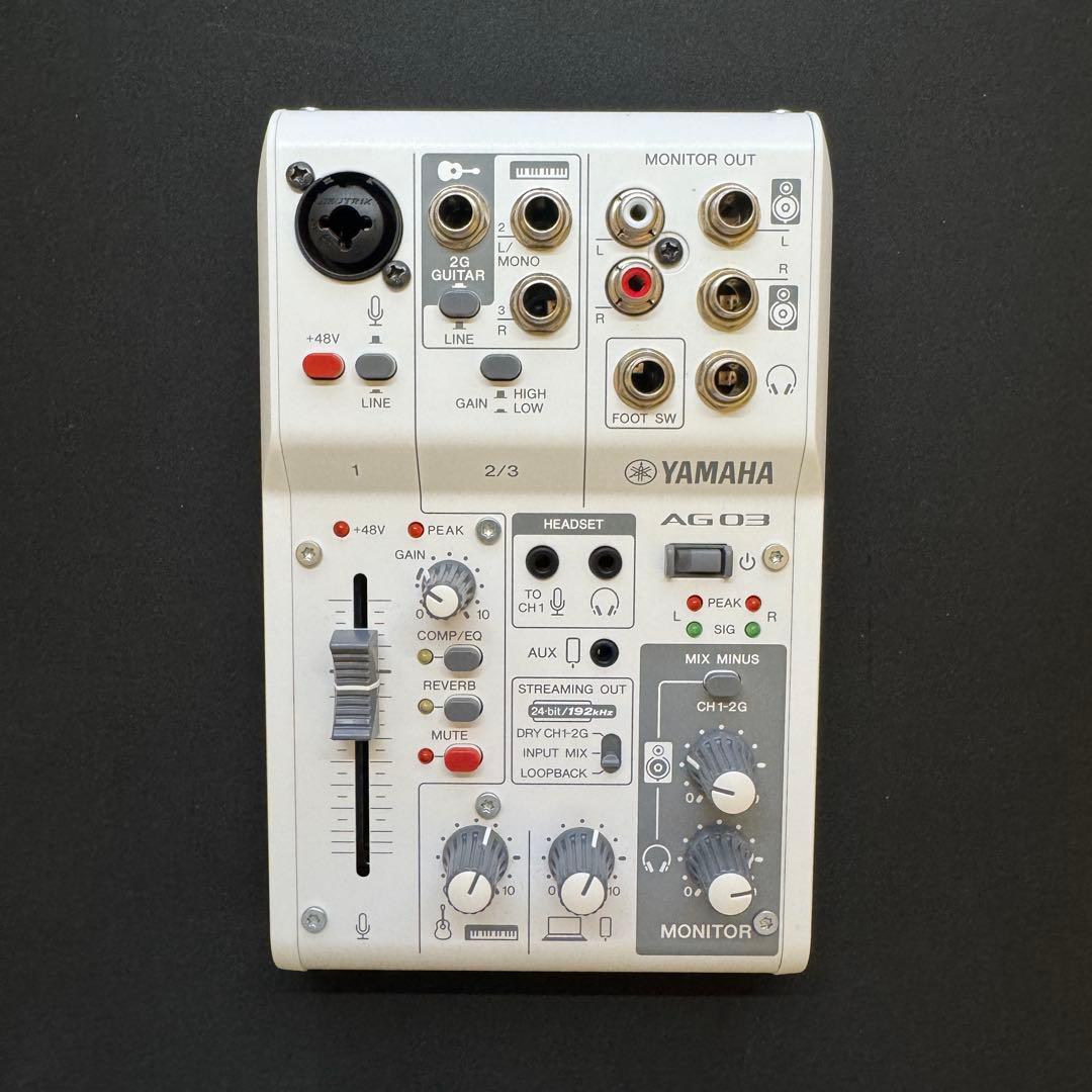 【美品】　YAMAHA AG03 MK2 オーディオインターフェイス