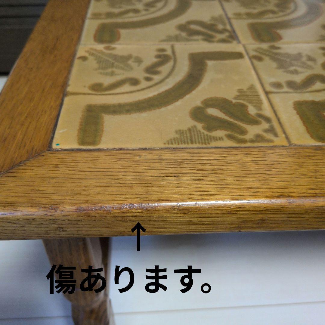 ルーマニア製　オールドビンテージ　ネストテーブル タイルトップ ヨーロピアン