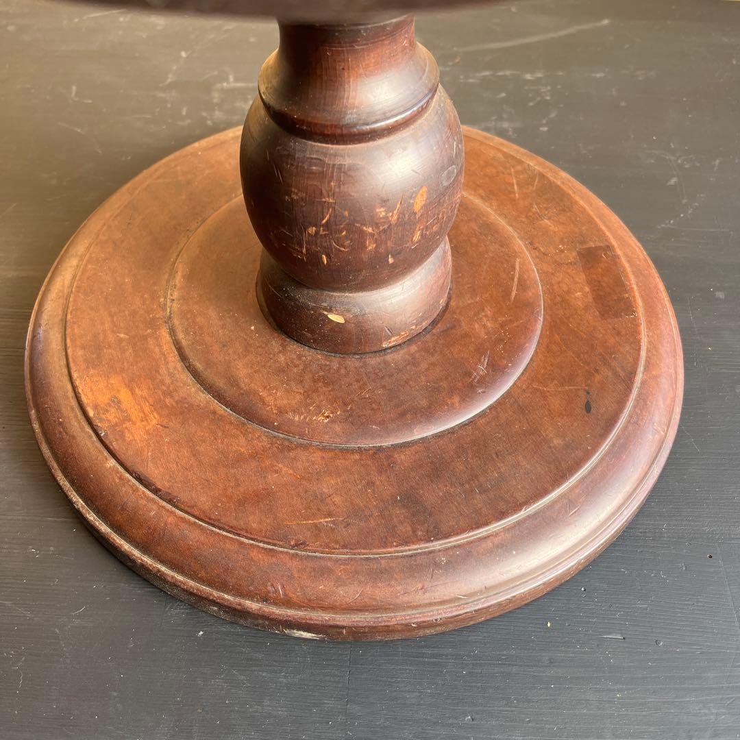 回転台 アンティーク コンポート 木製 扇風機台 オブジェ ケーキスタンド