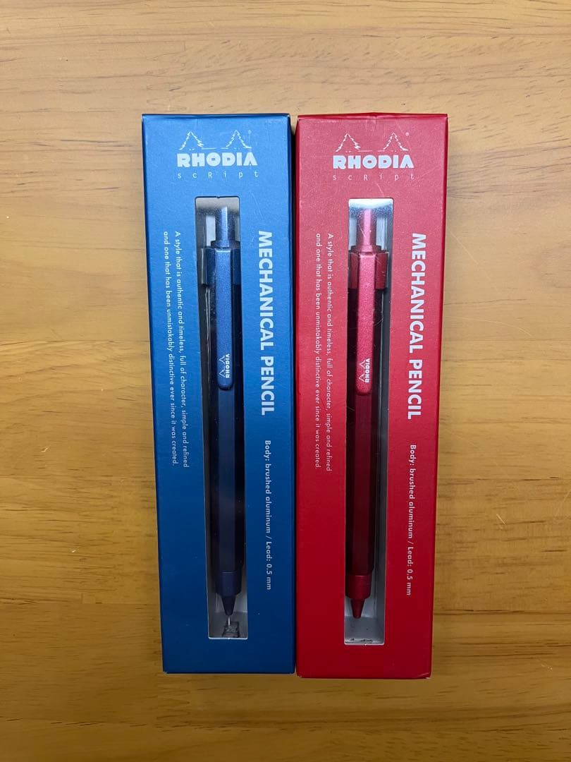 ロディア　スクリプト　シャーペン　限定　RHODIA ネイビー　レッド