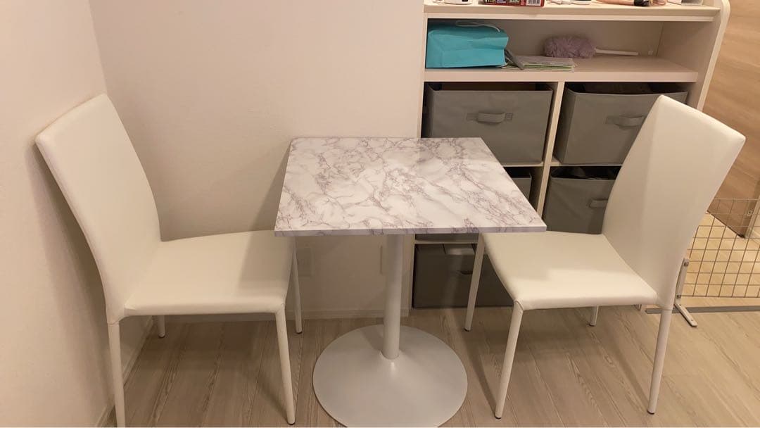 【東京都引き取り】2人用ダイニングテーブルセット