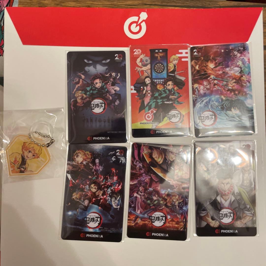 【新品未使用】鬼滅の刃 非売品クリアファイル2枚&カード6枚&キーホルダーセット