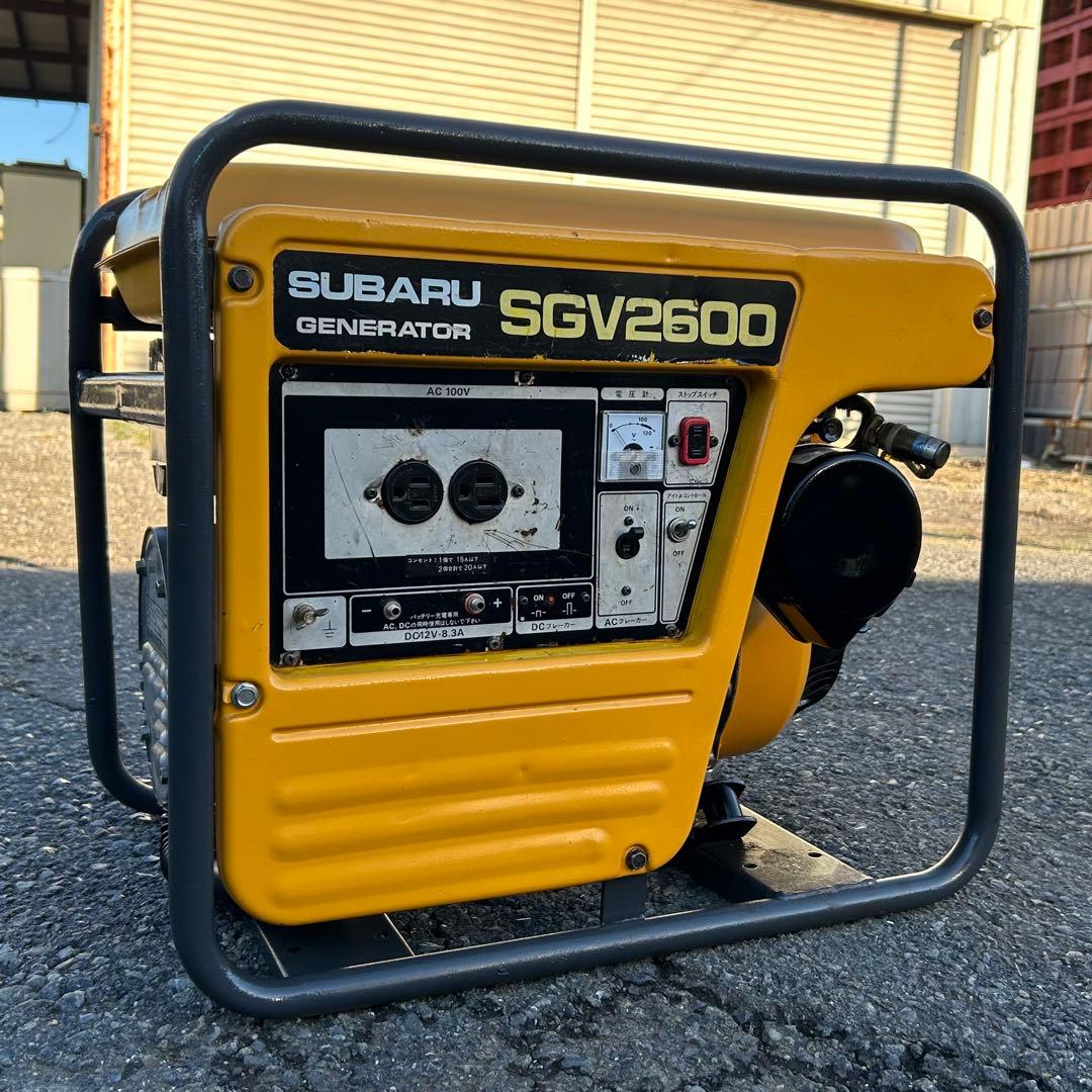 【整備・塗装済】発電機　SUBARU　SGV2600　2.2kVA
