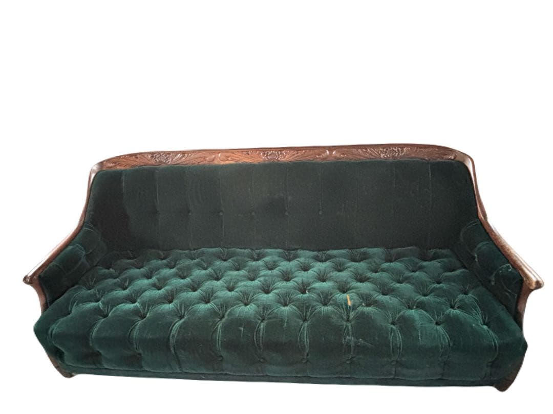 アンティーク　レトロなmaruniソファー