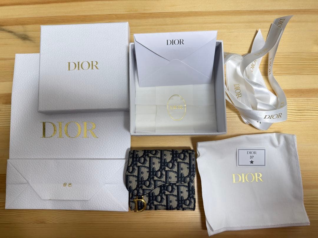 Saddle Lotus ウォレット　ディオール オブリーク ジャカード