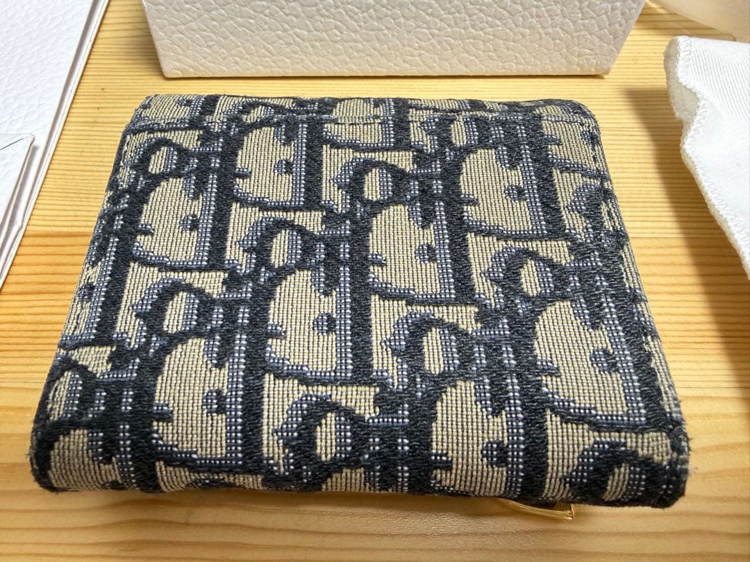 Saddle Lotus ウォレット　ディオール オブリーク ジャカード