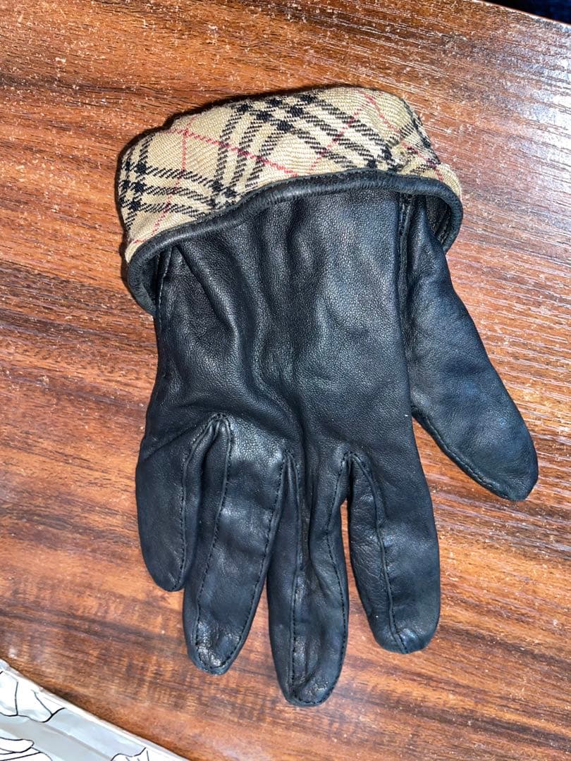 BURBERRYレザー手袋　Burberry バーバリー